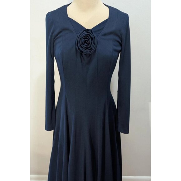 1970s Julie Miller of California Long Sleeve Maxi Dress - Picture 3 of 7